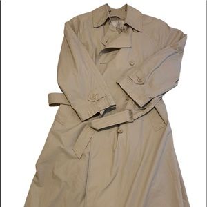 London Fog Beige Trench Coat Women’s Size 12R